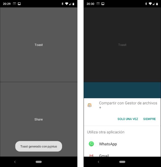 Ejemplo de aplicación Android con Kivy y pyjnius