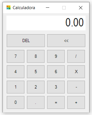 Aplicación Calculadora (screenshot)