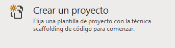 VS- Crear un Proyecto
